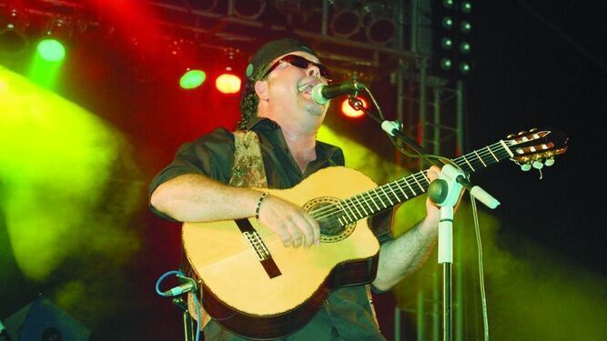 Juan Reina, en un concierto de Triana en 2008