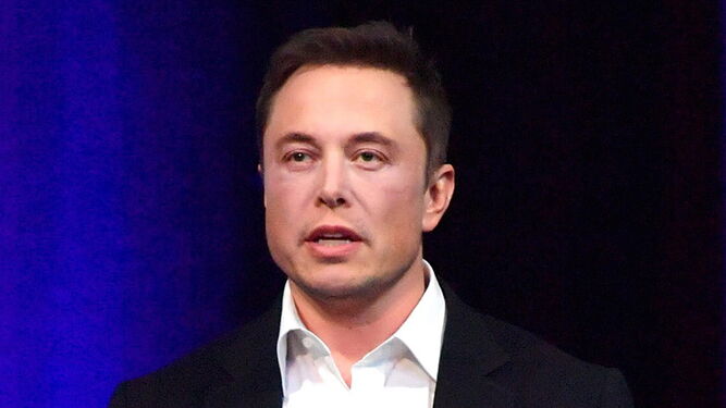 Elon Musk en una ponencia.