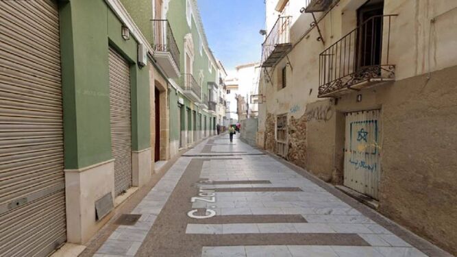 Calle Zorrilla en Lorca
