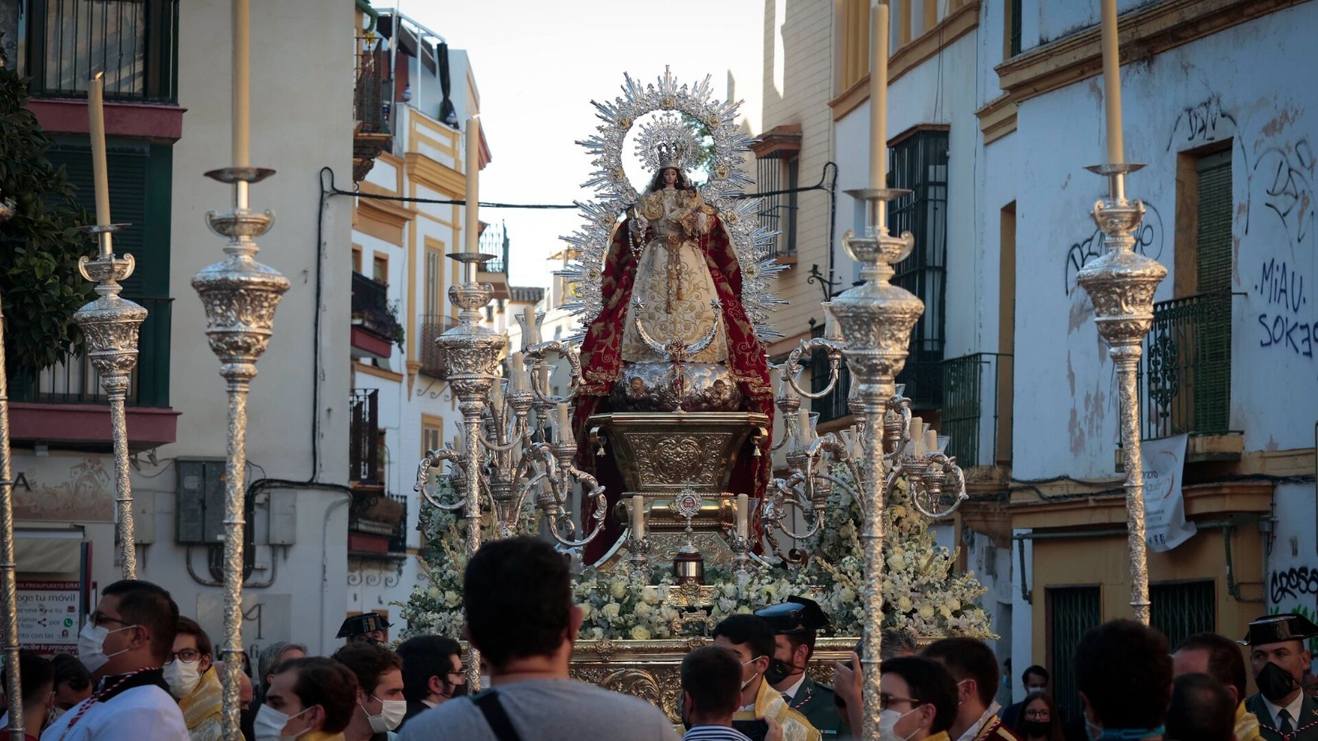 El traslado de la Virgen de Montemayor a la Catedral, en im&aacute;genes