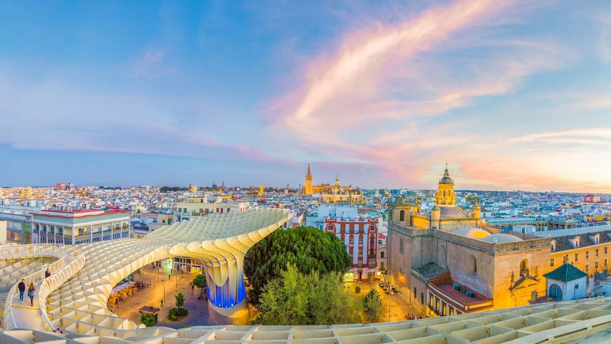 Sevilla, desde la cima de Las Setas de la Encarnación.