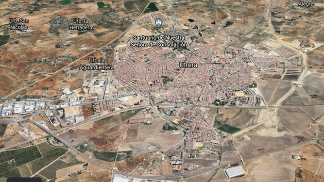 Utrera vista en Google Earth