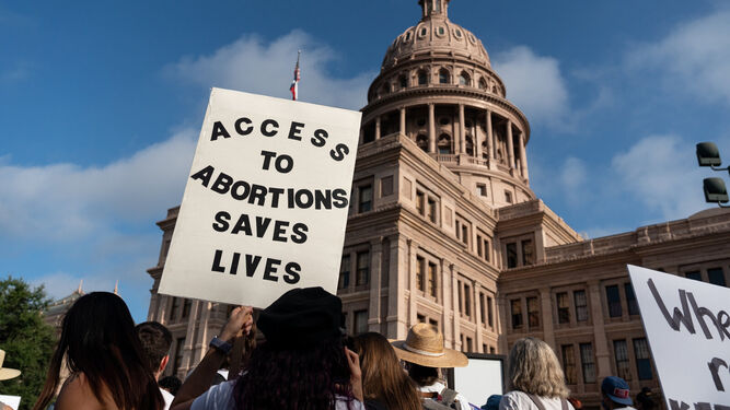 Manifestación contra la ley restrictiva del aborto texana
