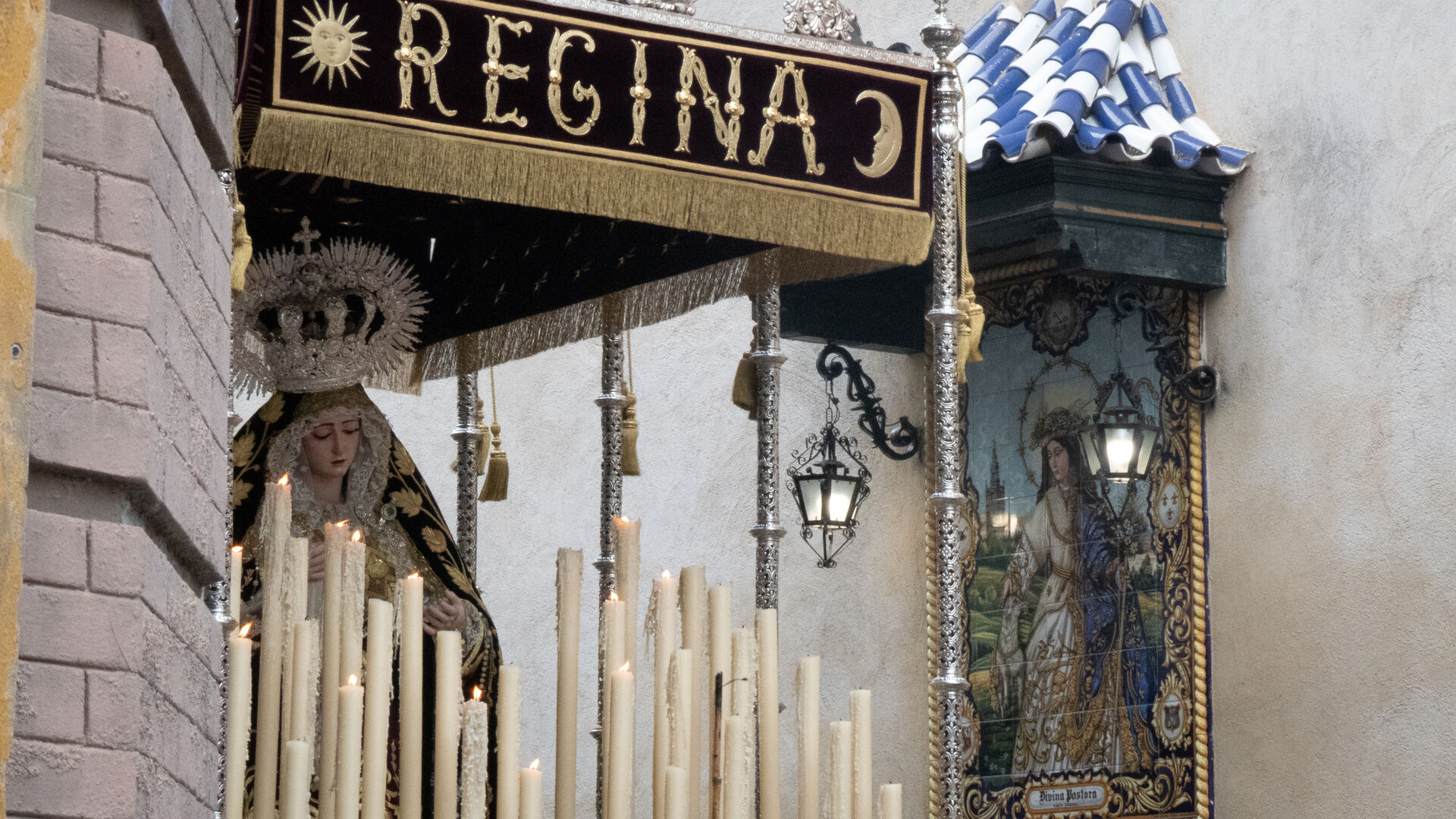 La Virgen del Rosario de Montesi&oacute;n en su rosario de la aurora, en im&aacute;genes