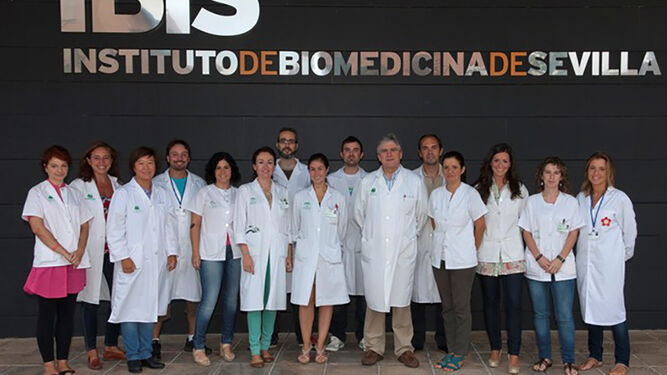 Miembros del laboratorio de José López Barneo en el IBiS.