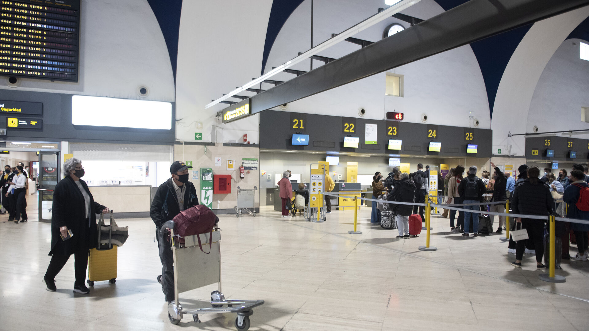 Llegada del primer vuelo verde de Vueling que har&aacute; la ruta Barcelona-Sevilla