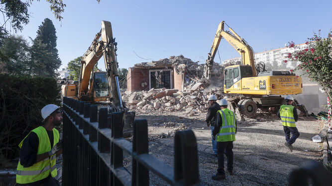 La demolición esta semana de un nuevo inmueble en la Avenida de la Palmera
