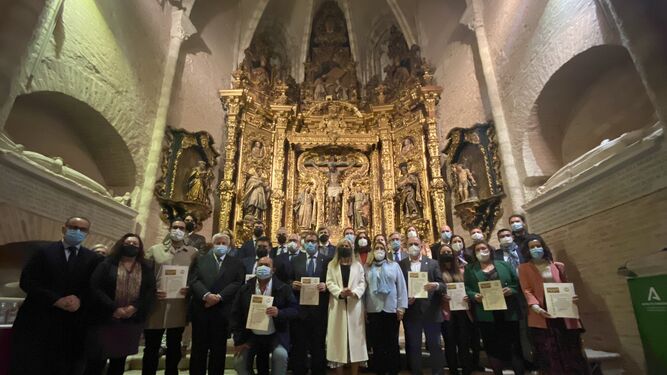 La consejera con los representantes de los municipios andaluces en San Isidoro del Campo