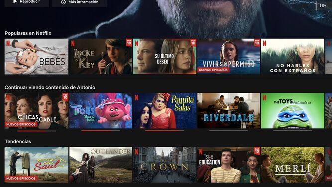 ‘Top 10’ de series y películas en Netflix para facilitar la elección de qué ver.