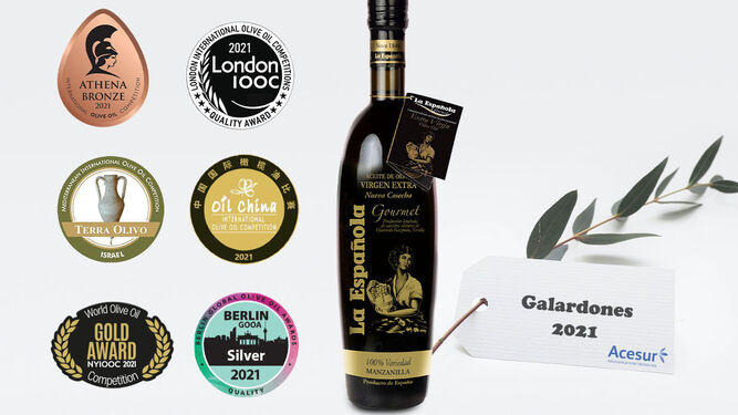 La Española Gourmet Manzanilla cierra 2021 con seis premios internacionales por su aceite de oliva virgen extra