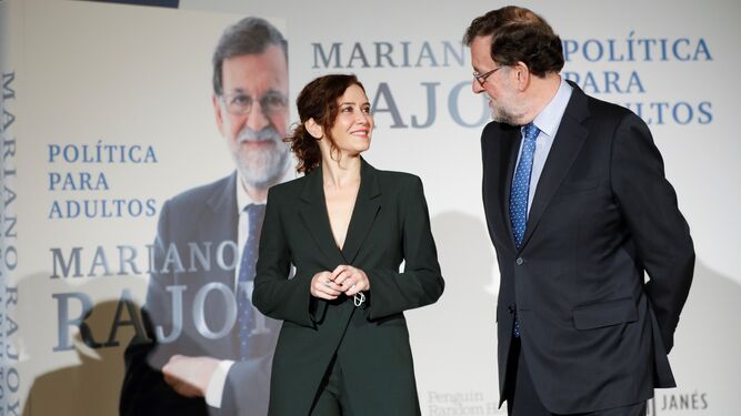 Isabel Díaz Ayuso y Mariano Rajoy.