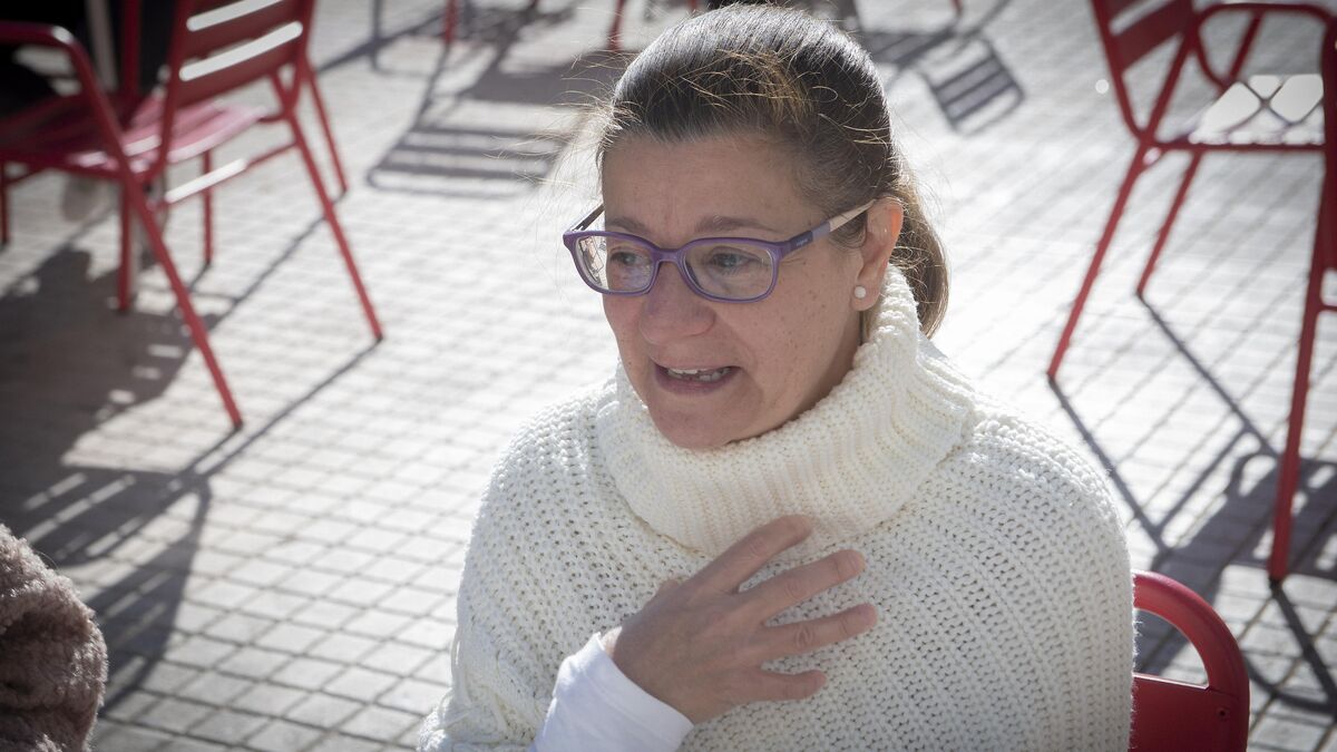 María del Águila Sánchez Rojo, durante la entrevista.
