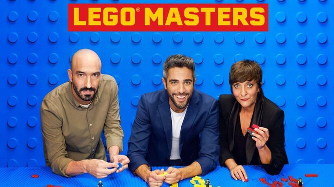 Roberto Leal y jurado de 'Lego Masters', Pablo González y Eva Hache