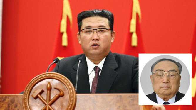 El líder norcoreano y la foto de su fallecido tío abuelo