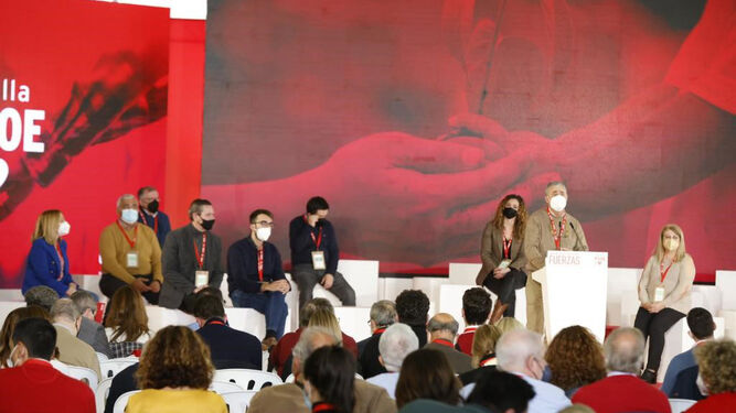 El congreso del PSOE de Sevilla, este domingo en Fibes.