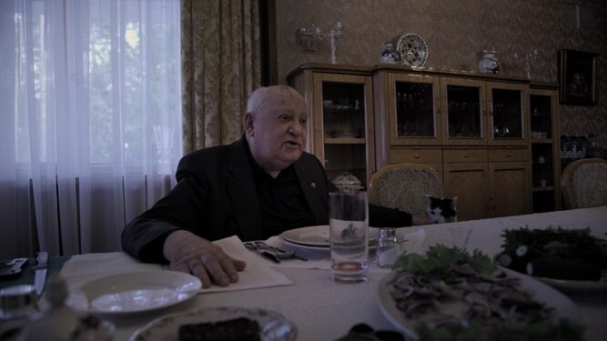 Mijaíl Gorbachov en la entrevista que hoy emite 'Documentos TV'