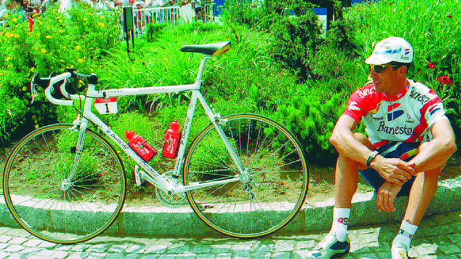 Miguel Indurain, en su etapa de ciclista.