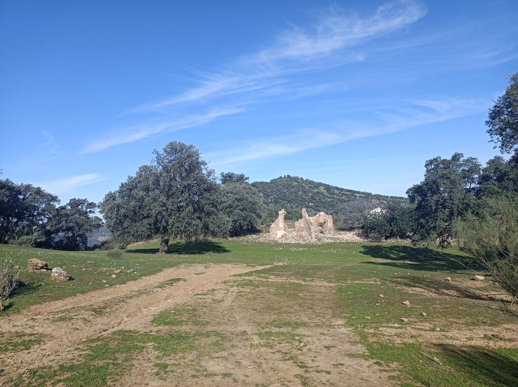 Las ruinas del Cortijo de las Majadillas.