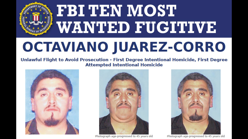Octaviano Juarez-Corro, fugitivo mexicano-estadounidense en la lista de m&aacute;s buscados des finales del a&ntilde;o pasado
