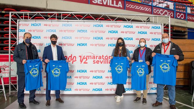 Una imagen de la presentación del EDP Medio Maratón de Sevilla.