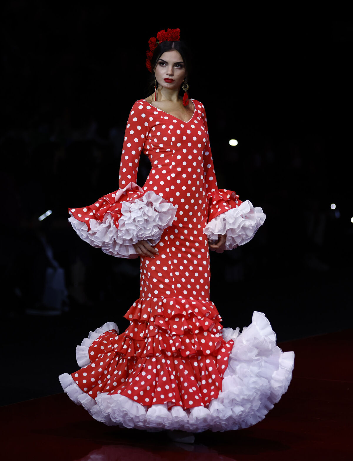 Imprescindible: Un traje de flamenca rojo para la Feria de Abril