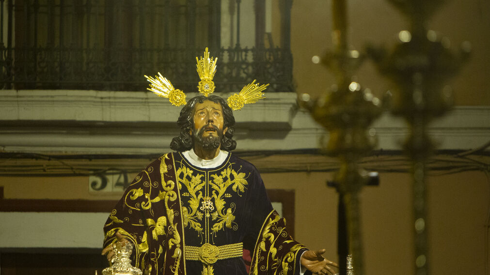 Horario e Itinerario de Regreso del Señor Orando en el Huerto (Monte-Sión) de San Martín. Sevilla 06 de Febrero del 2023