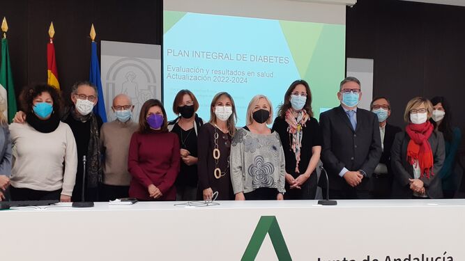 Foto de familia de los participantes en la primera reunión para definir el nuevo Plan de Diabetes de Andalucía.