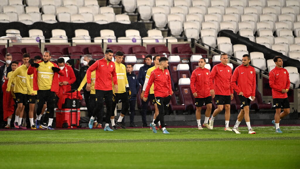 El Sevilla se prepara en Londres para afrontar al West Ham
