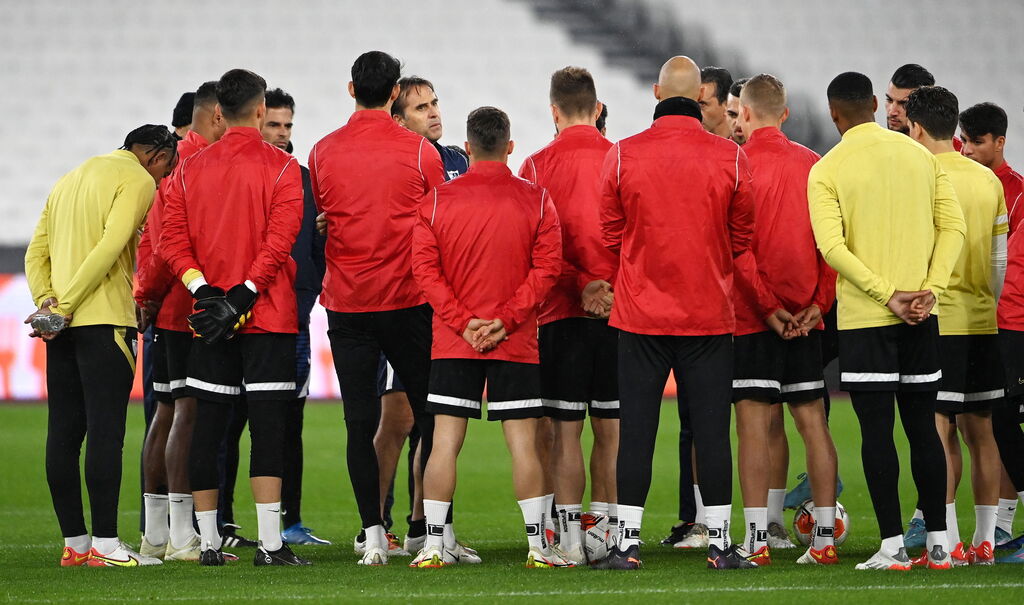 El Sevilla se prepara en Londres para afrontar al West Ham