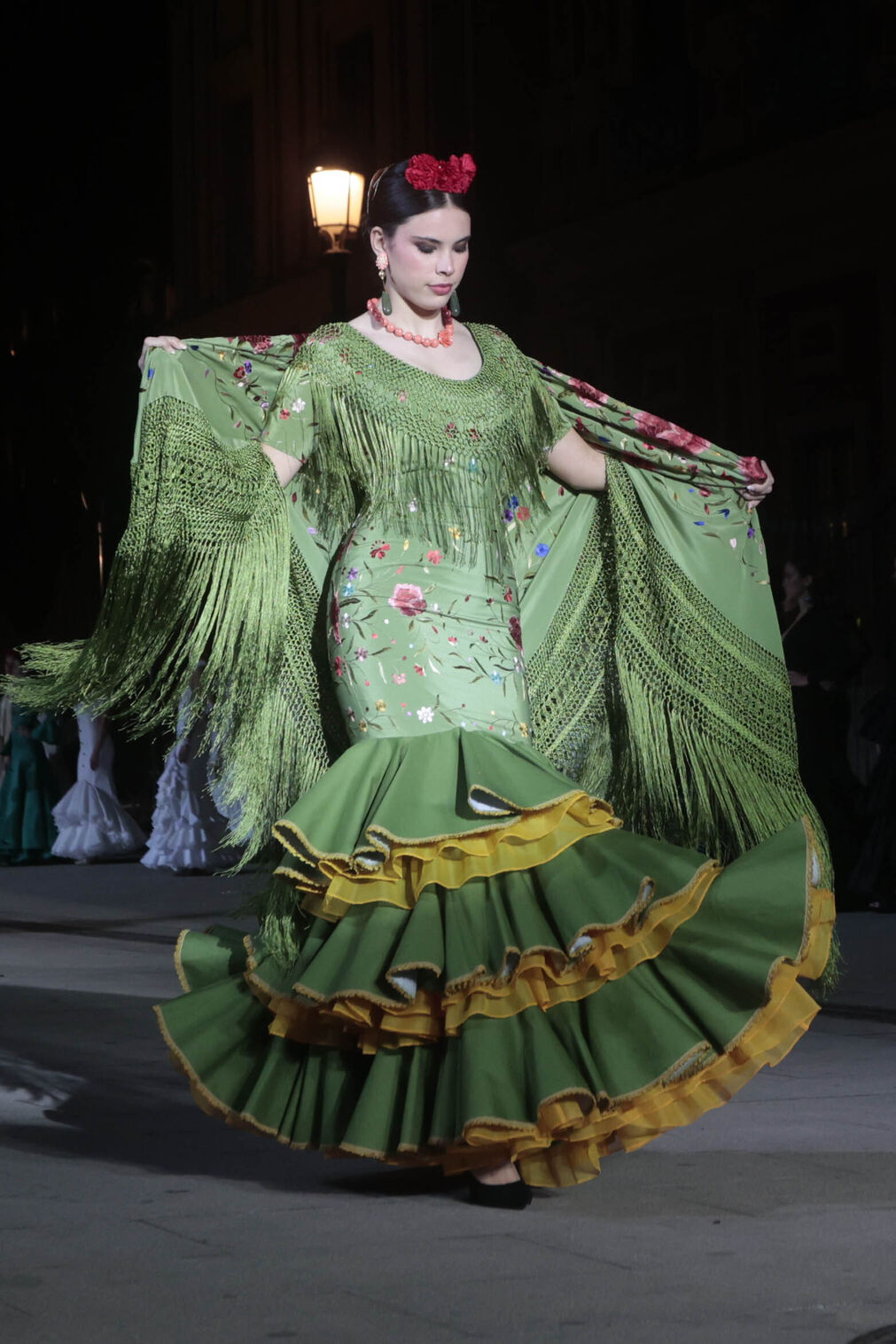 El desfile Andaluc&iacute;a es flamenca en el Palacio de San Telmo, todas las fotos