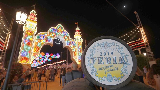 Accesos al recinto de La Magdalena en la Feria del Carmen y de la Sal 2019.