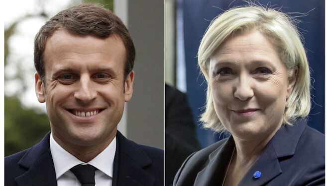 Macron y Le Pen.