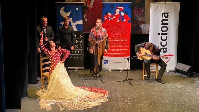 Actuación del Concurso Talento Flamenco de la Fundación Cristina Heeren.