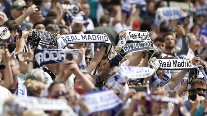 Imagen de archivo de aficionados del Real Madrid