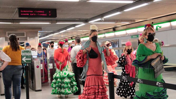 Metro de Sevilla transportó 914.942 usuarios durante la Feria, un 6,3% más que en 2019