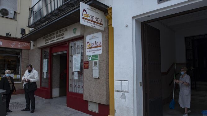 La oficina de recaudación municipal de Sevilla.