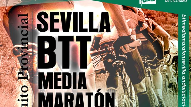 Cartel del circuito Provincial de Sevilla de BTT Media Maratón 2022.