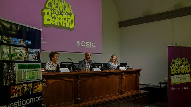 Presentación del programa de actividades Ciencia en el Barrio, en el Museo Casa de la Ciencia (CSIC).