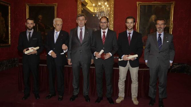 Alberto Jiménez, José Luis de Justo, Santiago de León y Domecq, Antonio Franconetti, Gonzalo Millán y Marcelo Maestre.