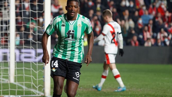 William Carvalho, tras marcar un gran gol en la ida de las semifinales de Copa en Vallecas.