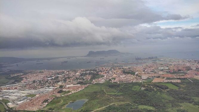 La Bahía de Algeciras, desde el aire.