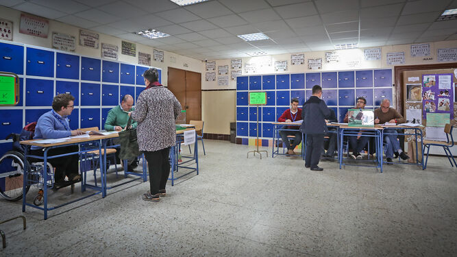 Un colegio electoral en las pasadas elecciones autonómicas.