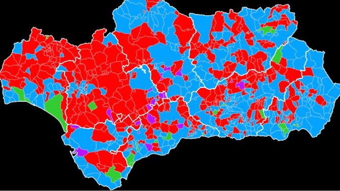 Previsiones del voto por municipios en la provincia según encuestas electorales