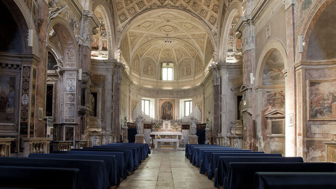 San Pietro in Montorio, uno de los interiores de la Academia.