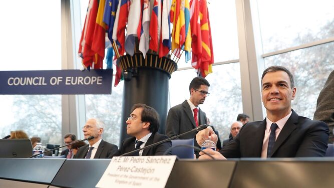 Visita oficial de Pedro Sánchez al Consejo de Europa.
