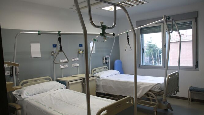 Camas vacías en un hospital andaluz