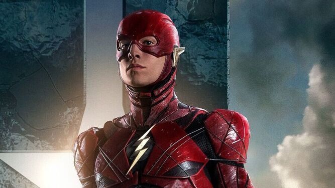 Ezra Miller en el papel de The Flash