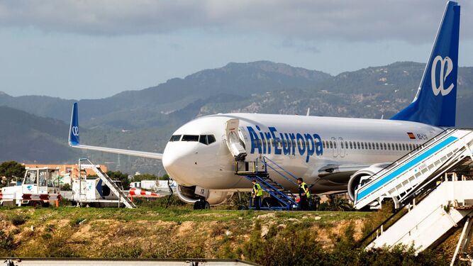 Avión de Air Europa en el Aeropuerto de Palma
