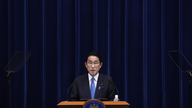 Primer ministro nipón,  Fumio Kishida.