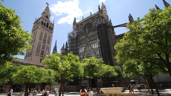 El Patio de los Naranjos de la Catedral de Sevilla.